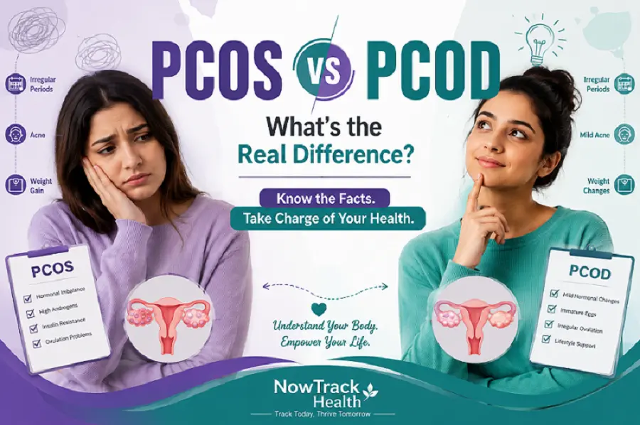 PCOS vs PCOD comparison of symptoms causes and treatment